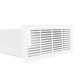 Flachkanal Abschlussgitter 220x90 mm