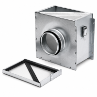 Grobstaub-Filterkasten 160 mm mit Filter G4 für Zuluft