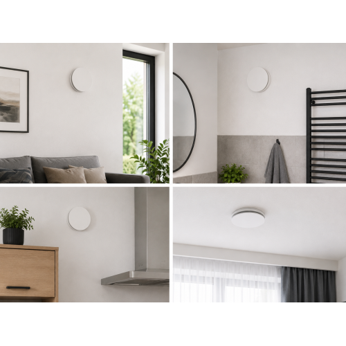 Tellerventil Kunststoff 125 mm ultra-flach für Ab- und Zuluft