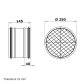 Grobstaubfilter rund 250 mm für Zuluft