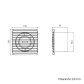 Badventilator 80 mm - 86 m3/h PLANET ENERGY 80S